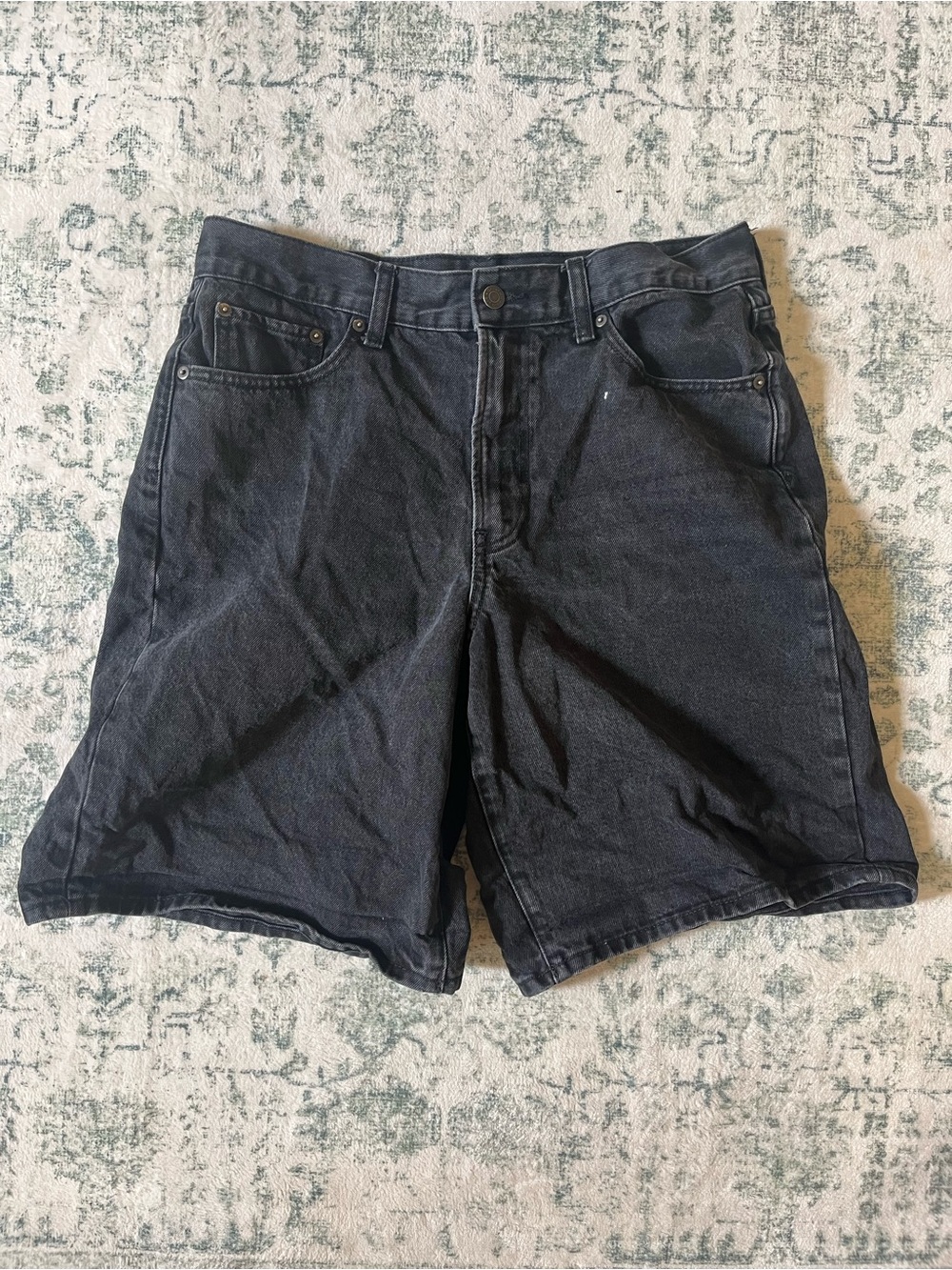 Gap black denim jorts super